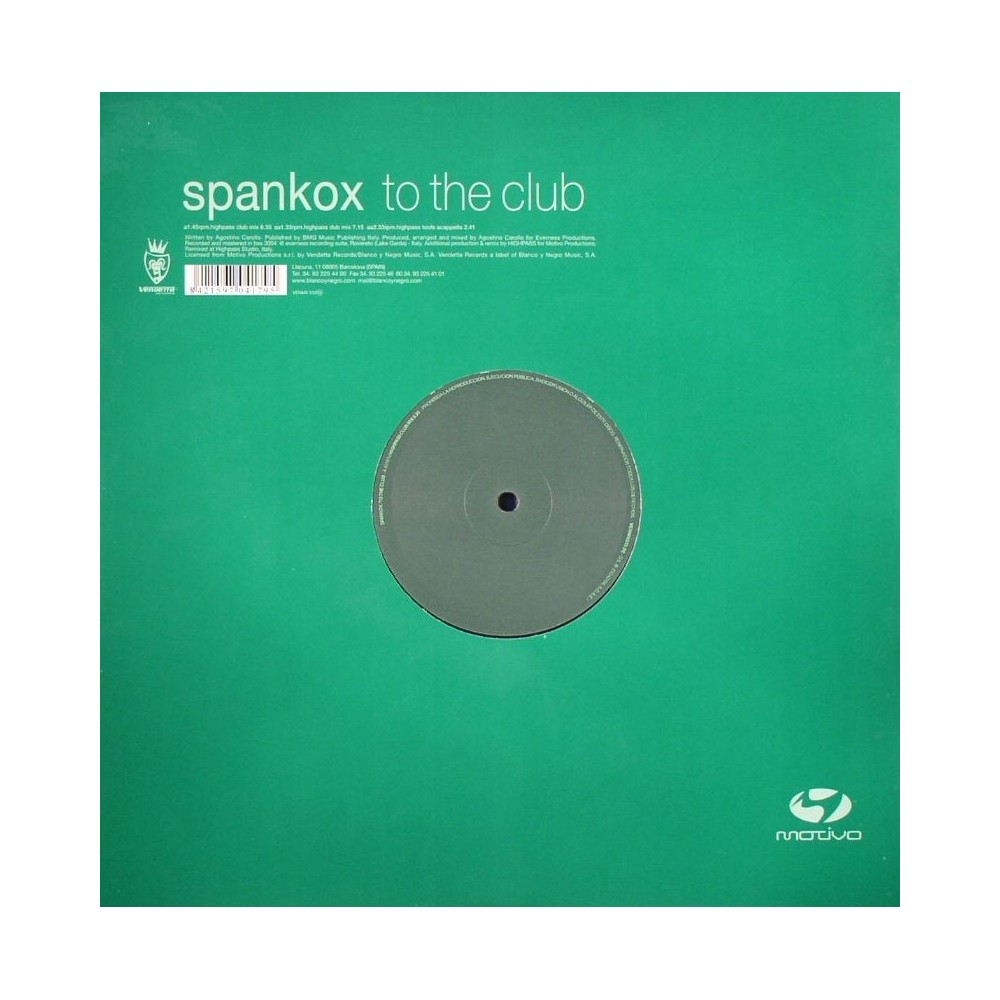Spankox ‎– To The Club (Highpass Remixes)