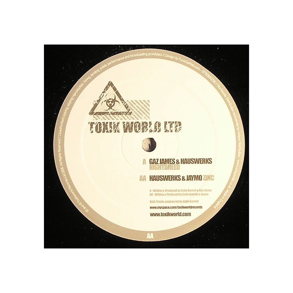 Gaz James & Hauswerks ‎– Nightbreed / Hauswerks & Jaymo - Zinc 