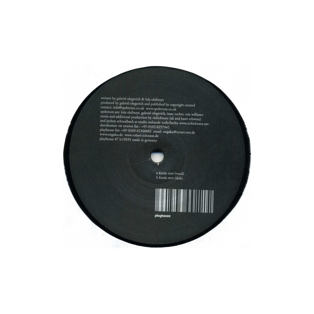 Spektrum ‎– Kinda New (Tiefschwarz Mixes) 