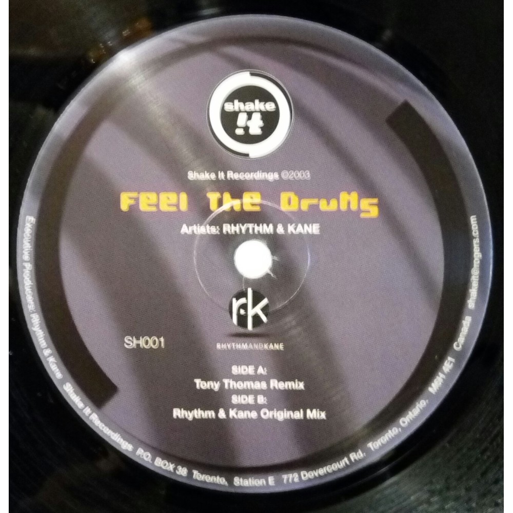 Rhythm & Kane ‎– Feel The Drums