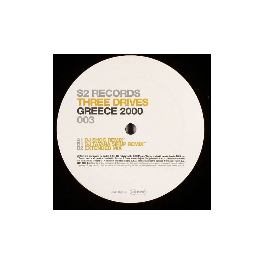 Three Drives On A Vinyl - Greece 2000(CLÁSICAZO¡¡)