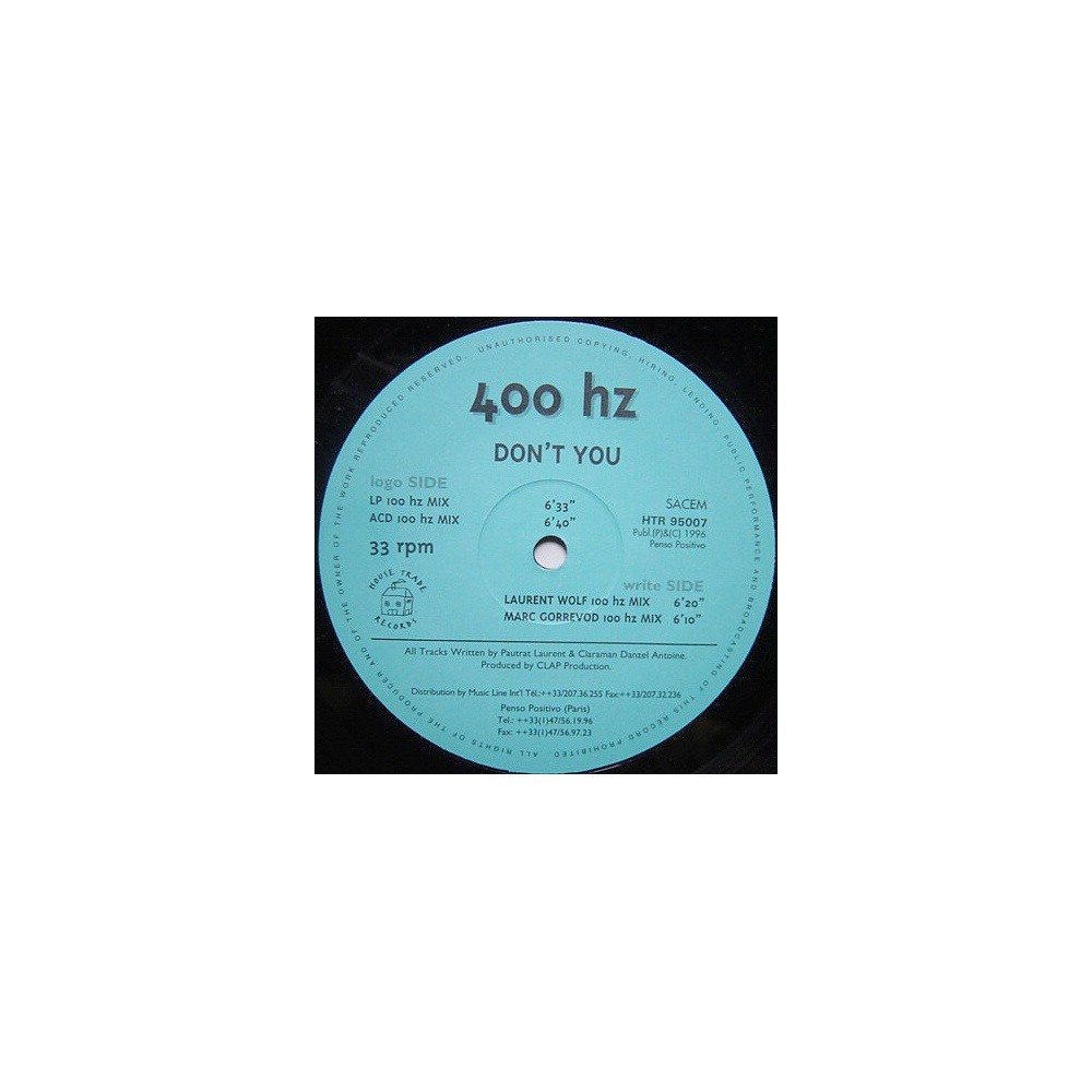 400 Hz ‎– Don't You