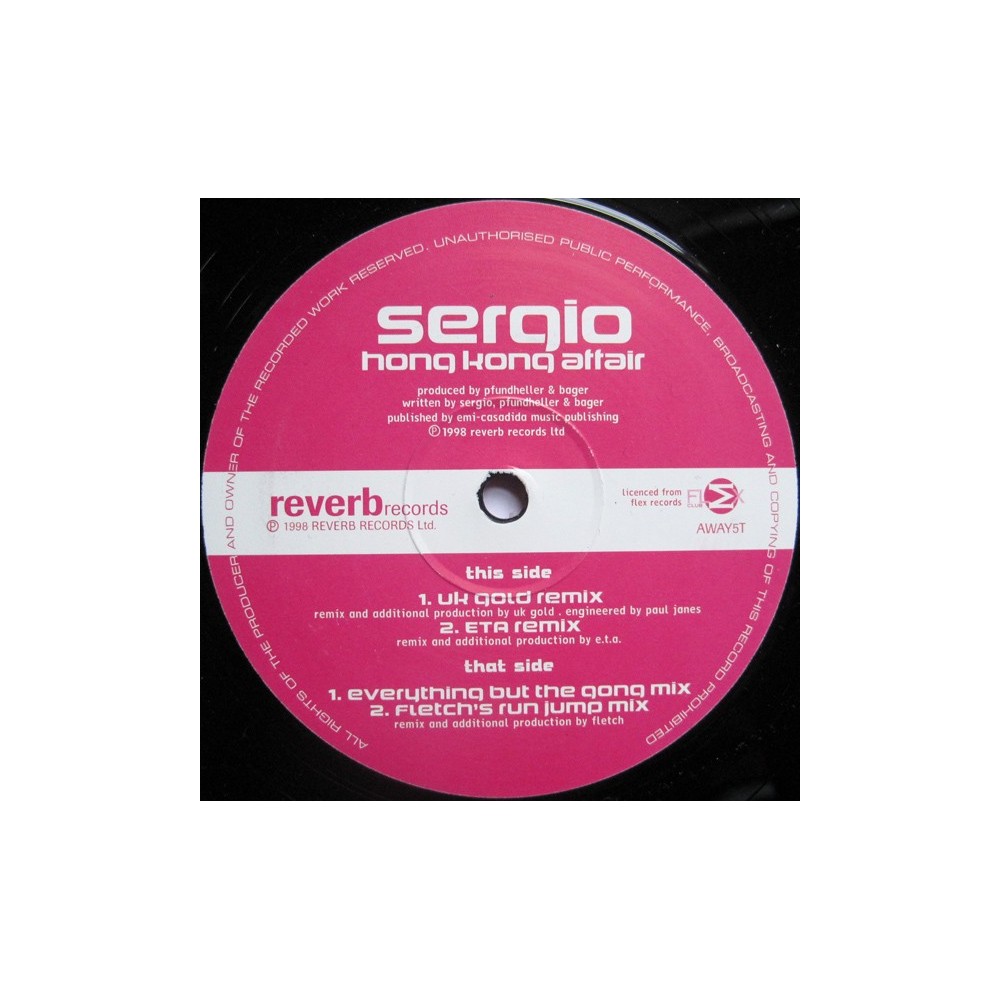 Sergio ‎– Hong Kong Affair 