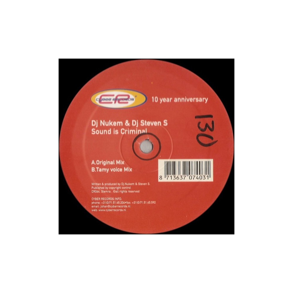 DJ Nukem & DJ Steven S ‎– Sound Is Criminal