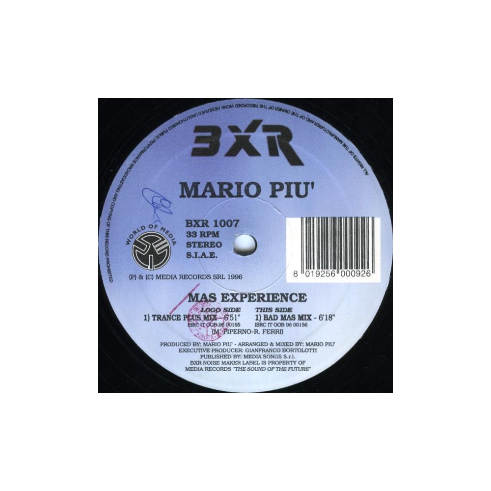 Mario Piu ‎– Mas Experience 