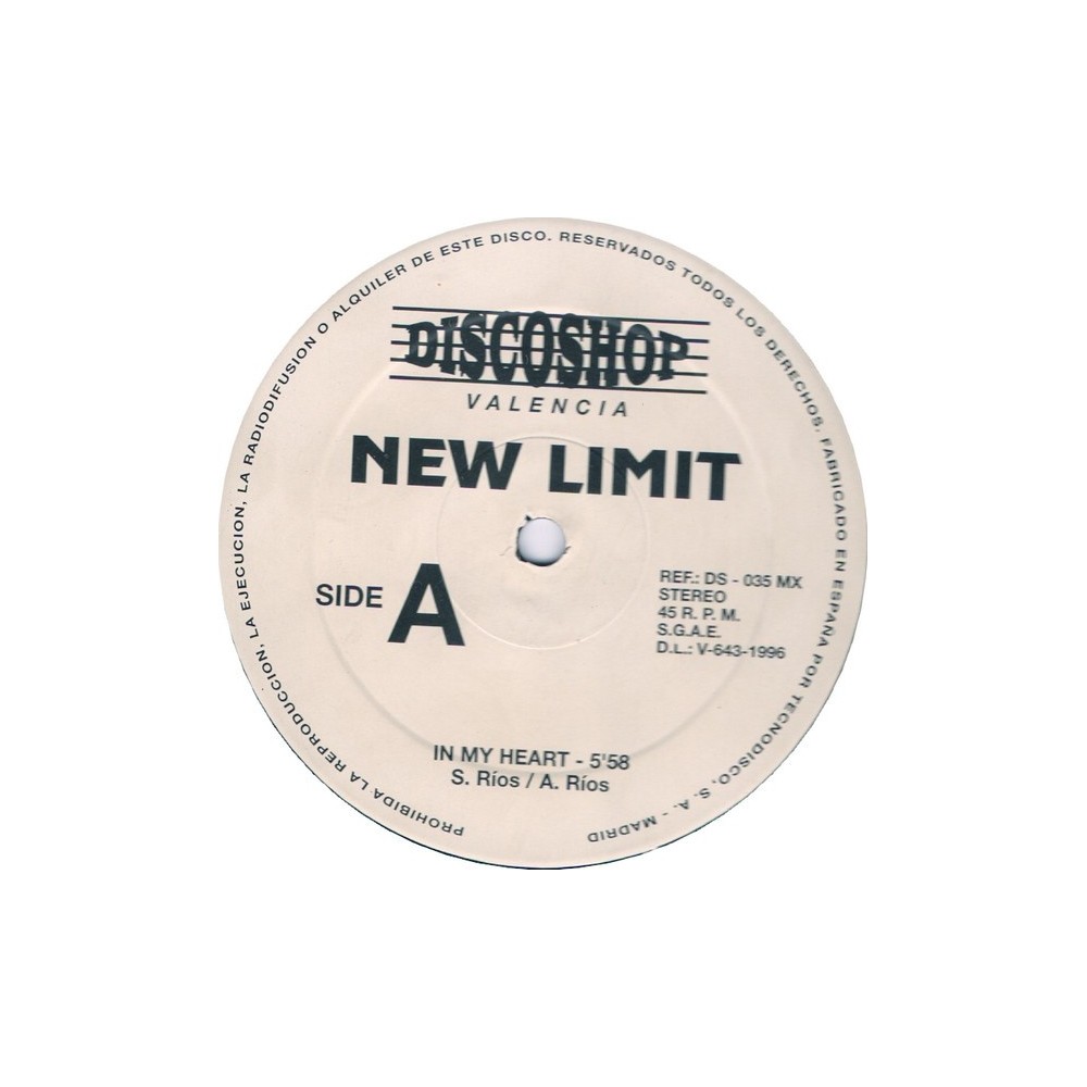 New Limit - In My Heart (PELOTAZO¡¡ DISCO ORIGINAL,BUSCADISIMO¡¡)