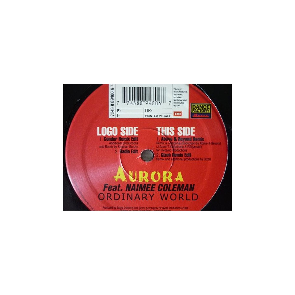 Aurora Featuring Naimee Coleman ‎– Ordinary World 