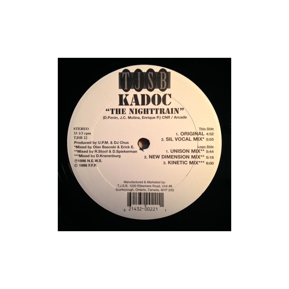 Kadoc ‎– The Nighttrain (EDICIÓN CANADIENSE)