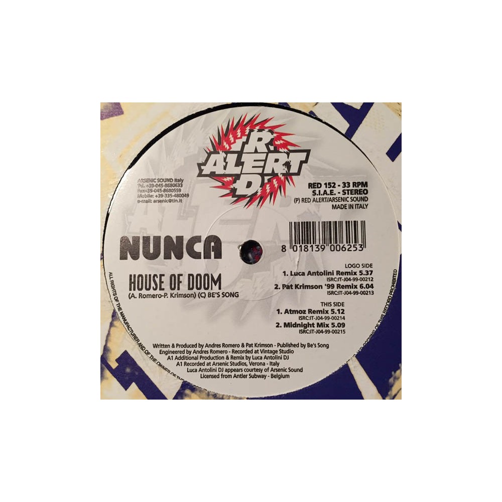 Nunca - House Of Doom(TEMAZO REMEMBER¡¡ IMPORT NUEVO¡)