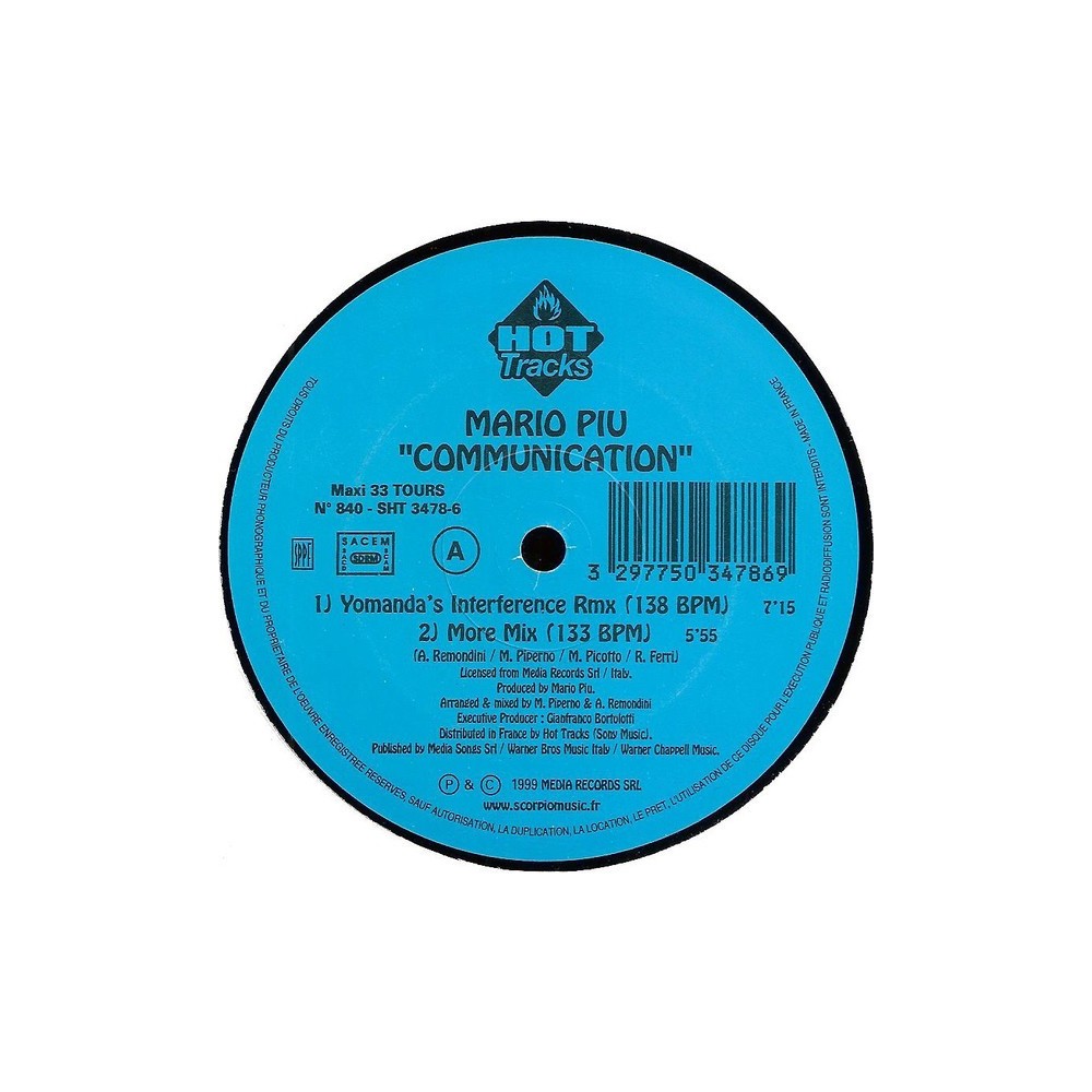 Mario Piu ‎– Communication (HOT TRACKS)