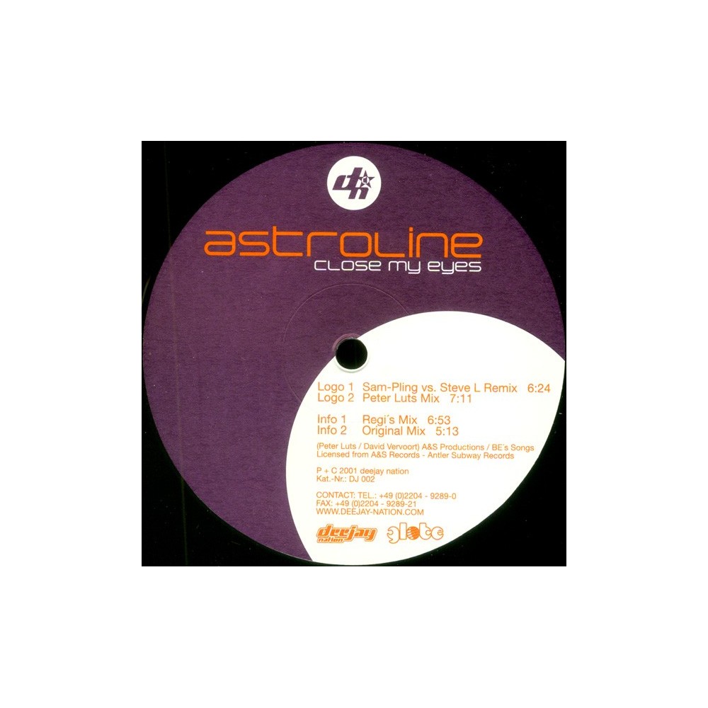 Astroline-Close My Eyes(TEMAZO REMEMBER¡¡ DISCO NUEVO¡¡ JOYA REMEMBER¡¡)