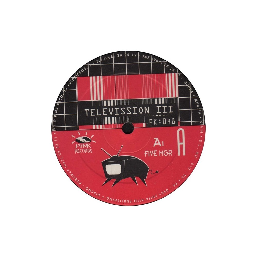 Television-5 miligrams( PINK RECORDS,2 MANO,COPIA UNICA EN PERFECTO ESTADO¡¡)