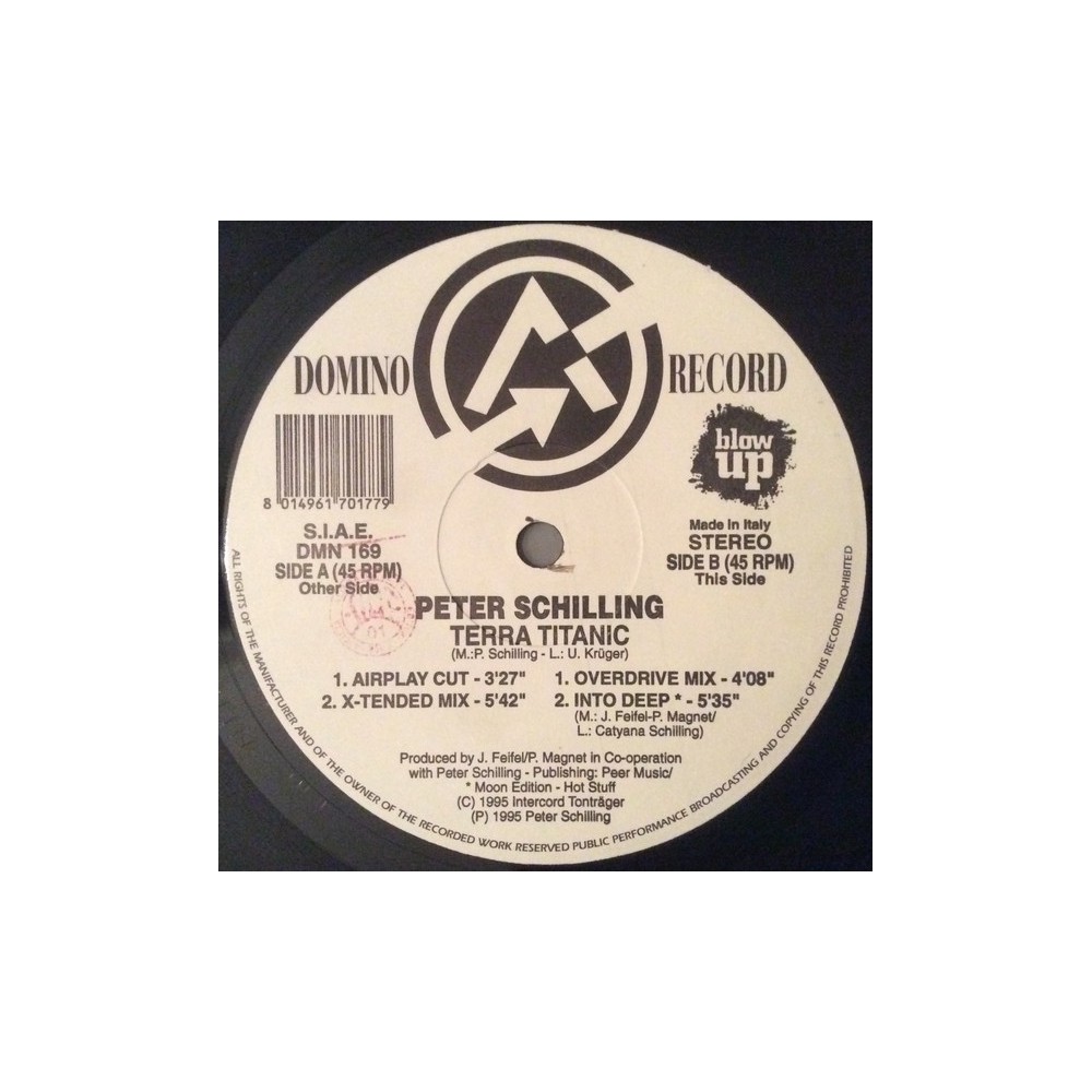 Peter Schilling ‎– Terra Titanic (DOMINO RECORDS)