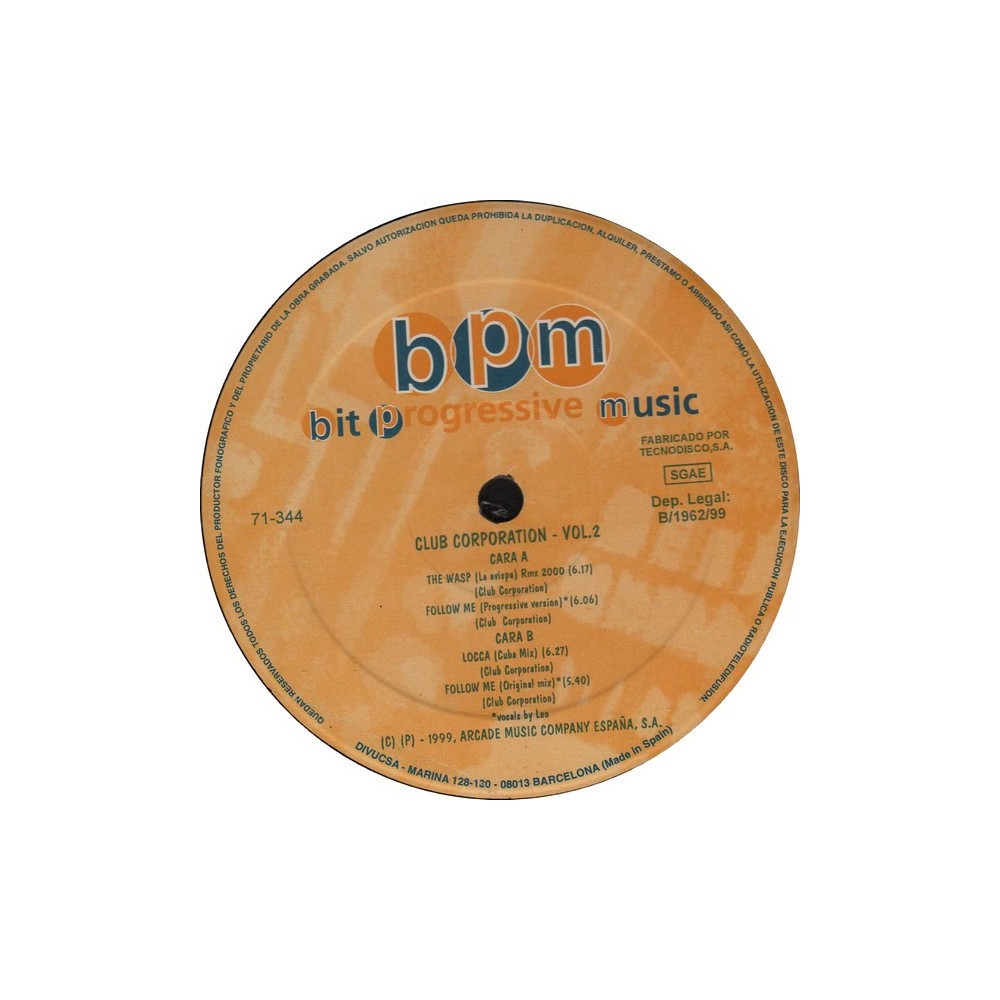 Club Corporation – Club Corporation Vol. 2 (TEMAZO DE LA AVISPA¡¡)