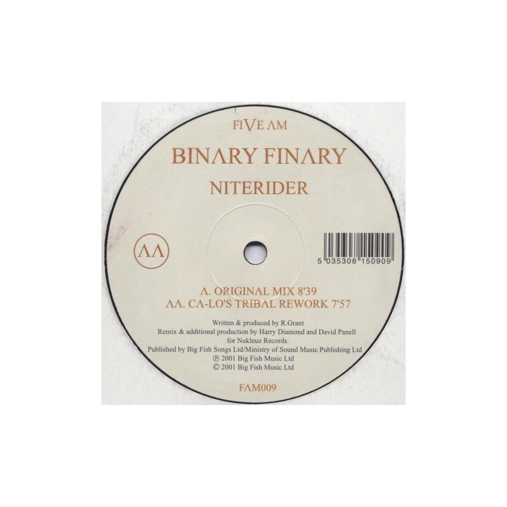 Binary Finary ‎– Niterider 