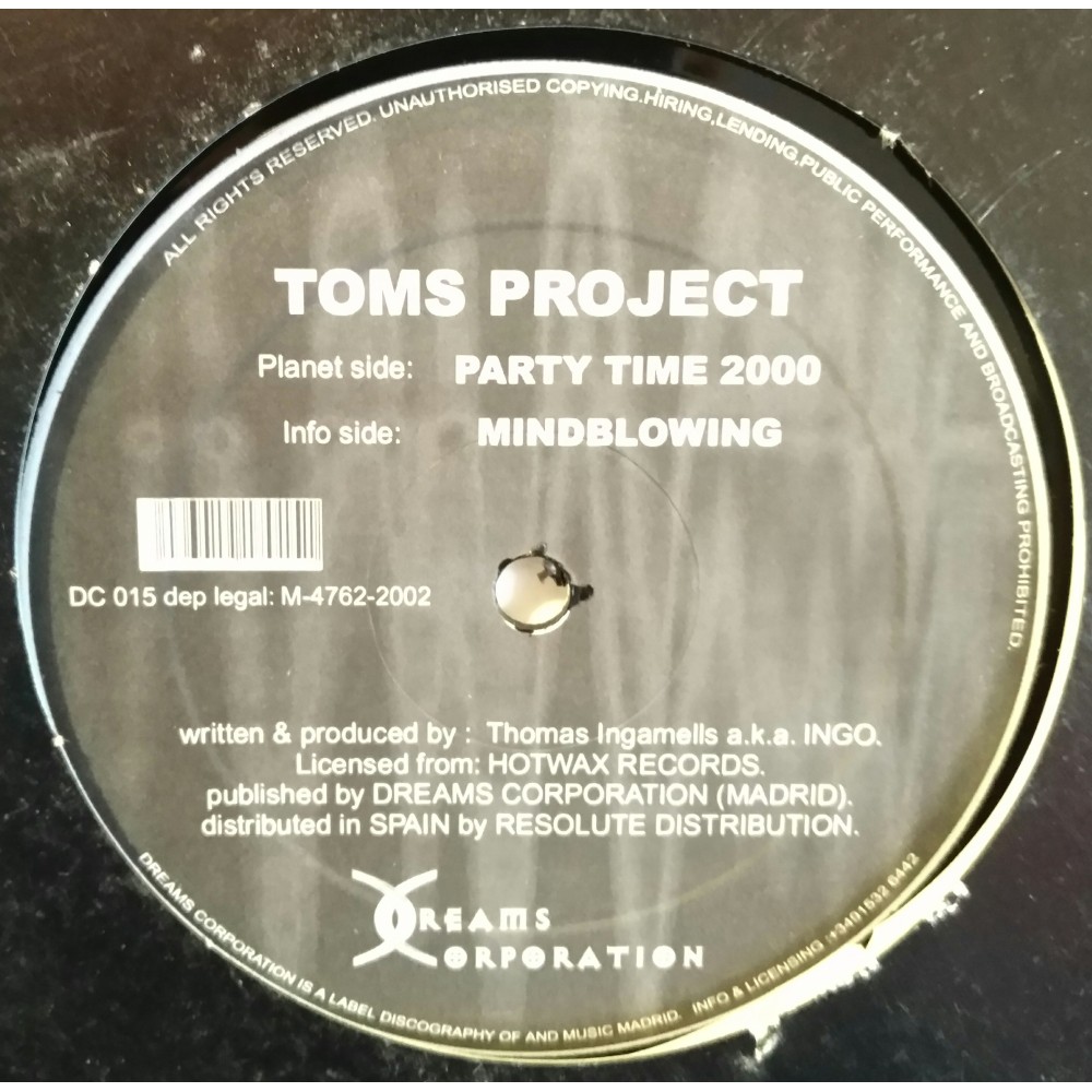 Toms Project - Party Time 2000 (BASUCOS¡¡ PORTADA ORIGINAL¡¡)