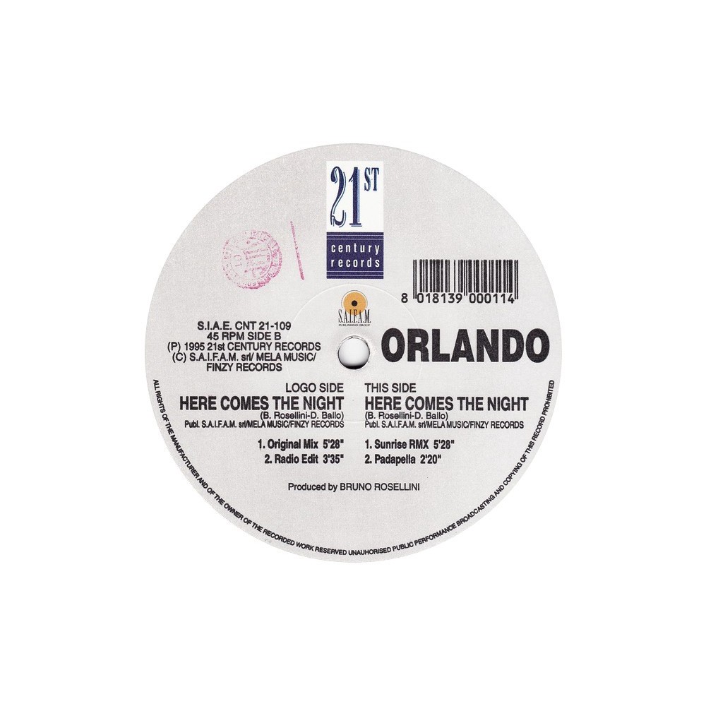 Orlando  - Here Comes The Night (TEMAZO RADICAL¡¡)