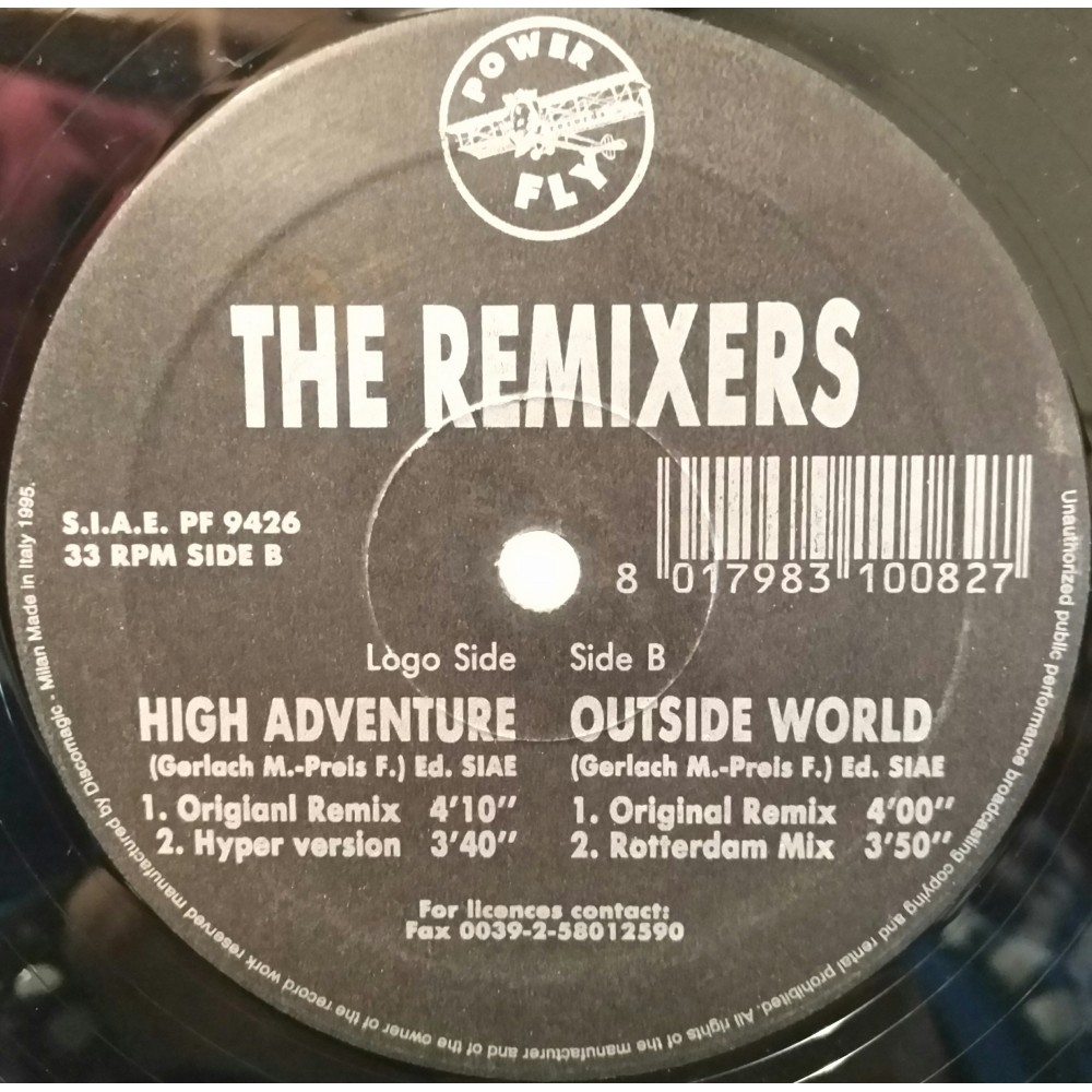 The Remixers ‎– High Adventure / Outside World 