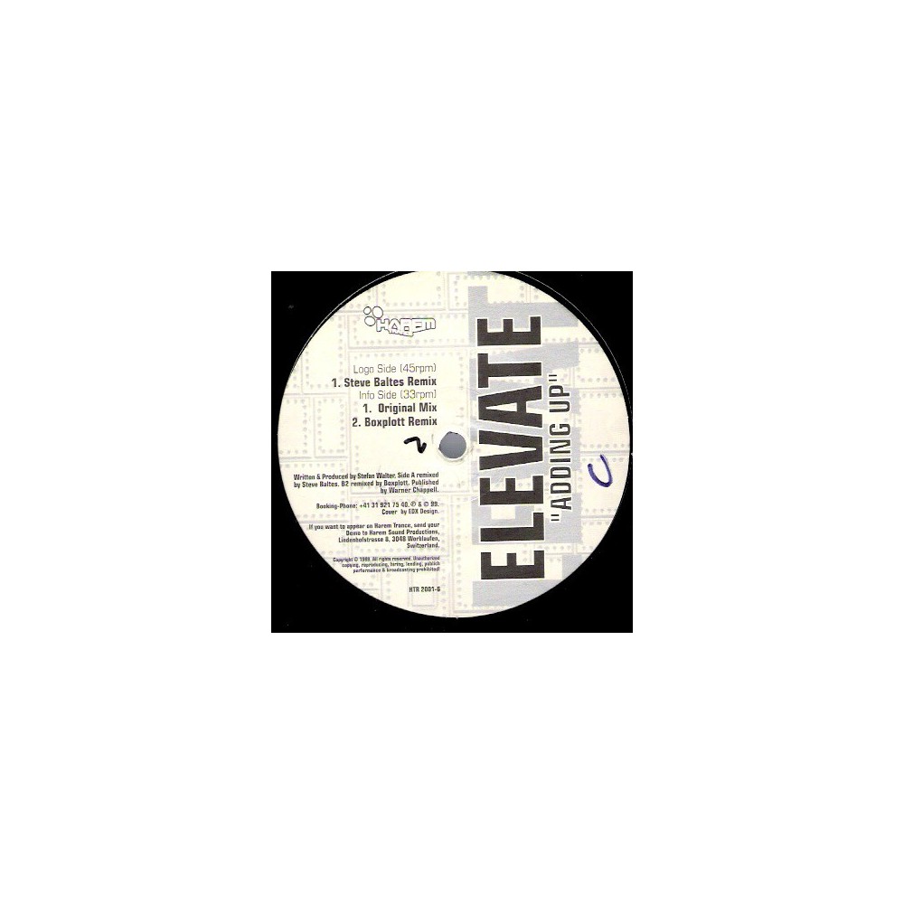 Elevate ‎– Adding Up 