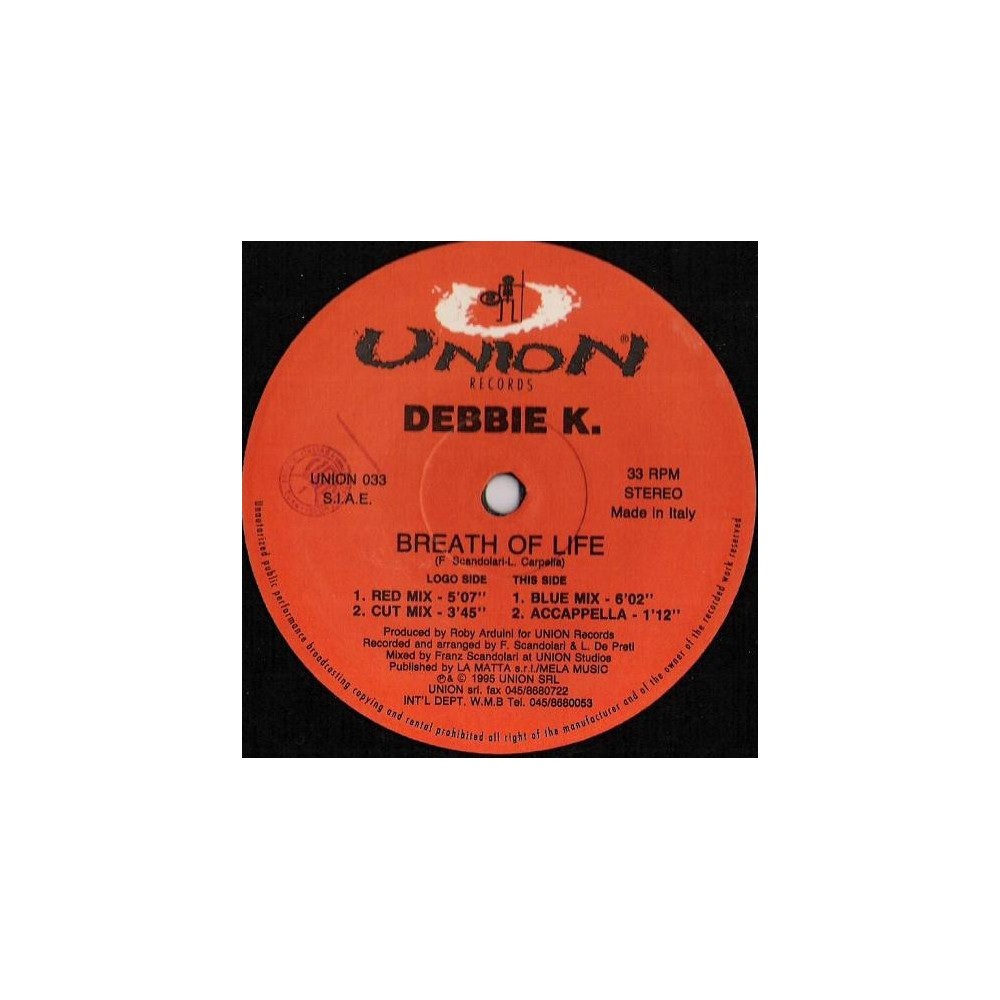 Debbie K – Breath Of Life 