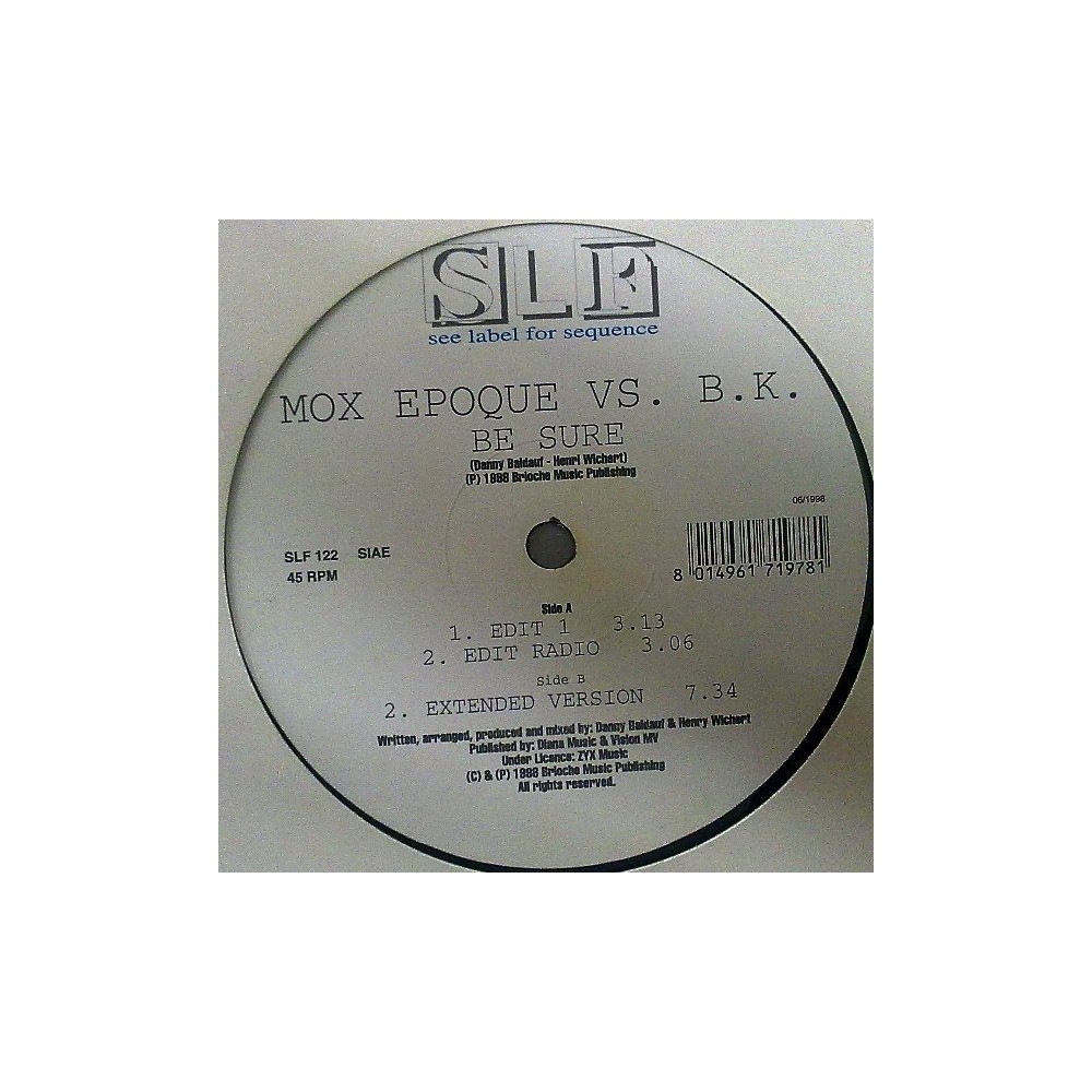 Mox Epoque vs. BK – Be Sure (EDICIÓN ITALIANA)