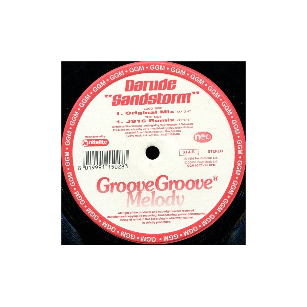 Darude - Sandstorm (IMPORTACIÓN¡¡ TODO UN CLÁSICO¡¡)