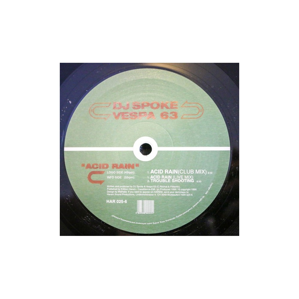 DJ Spoke vs. Vespa 63 ‎– Acid Rain