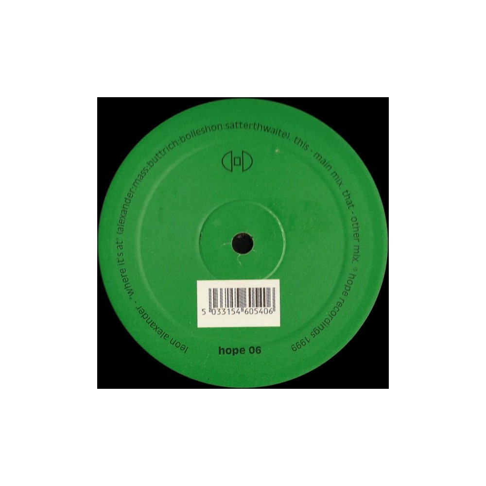 Leon Alexander ‎– Where It's At