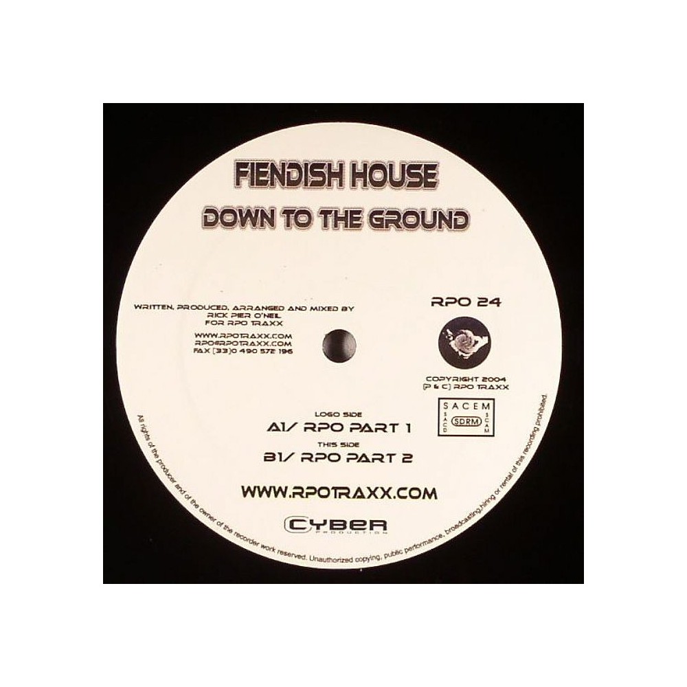 Fiendish House ‎– Down To The Ground