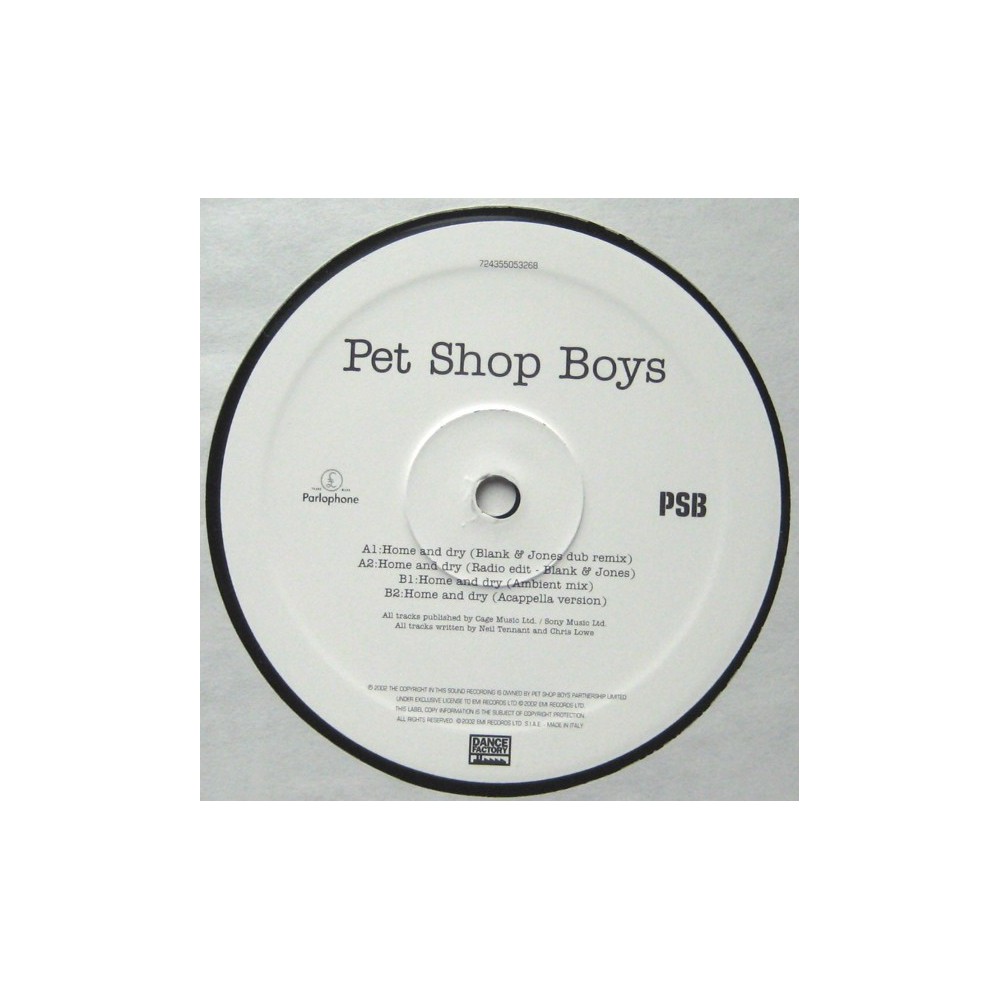 Pet Shop Boys ‎– Home And Dry 