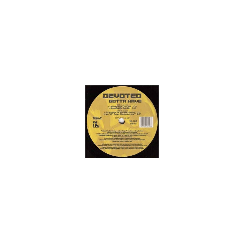 Devoted ‎– Gotta Have