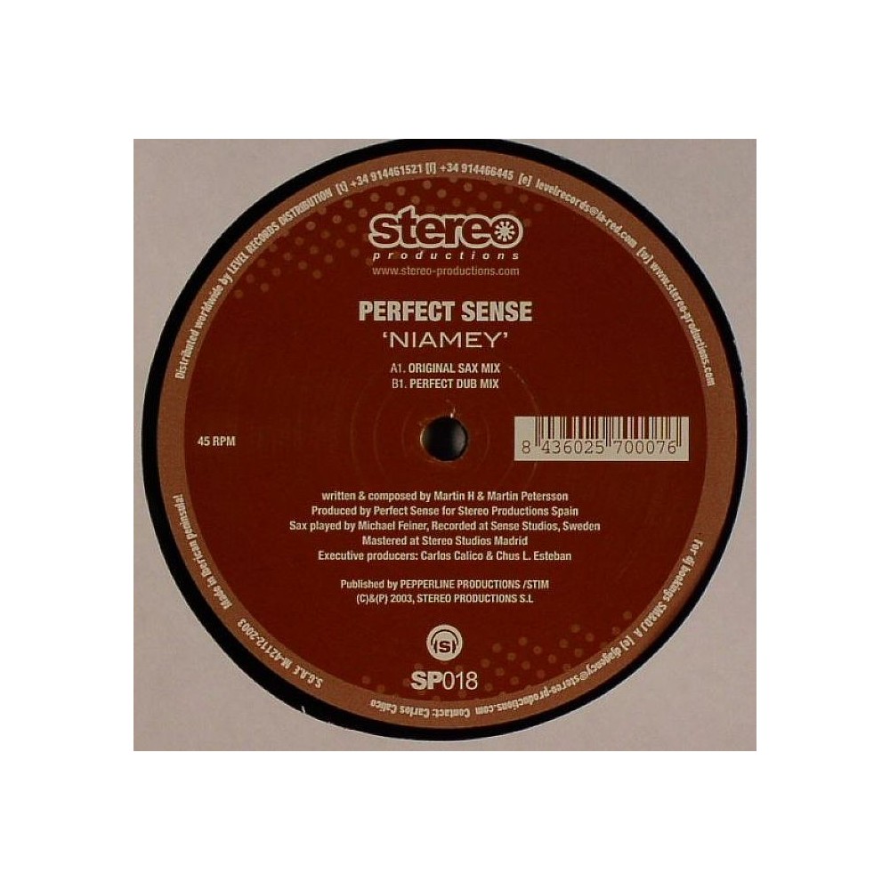 Perfect Sense ‎– Niamey 