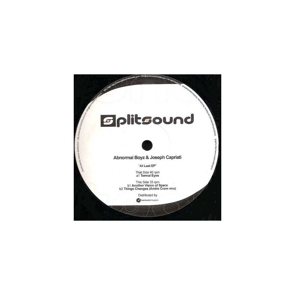 Abnormal Boyz & Joseph Capriati ‎– At Last EP 
