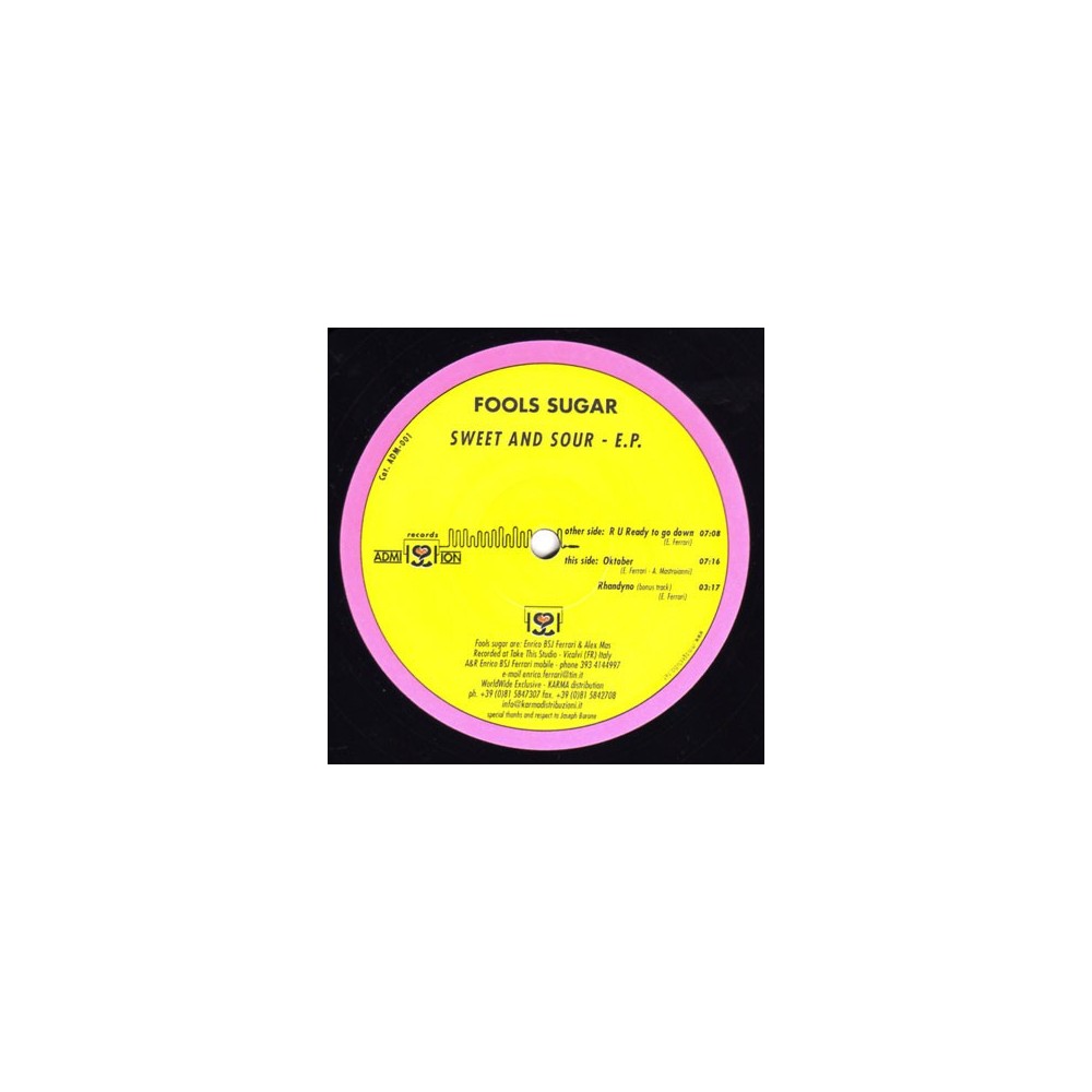 Fools Sugar ‎– Sweet And Sour EP