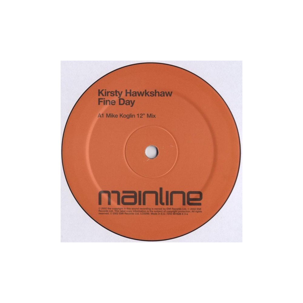 Kirsty Hawkshaw ‎– Fine Day 