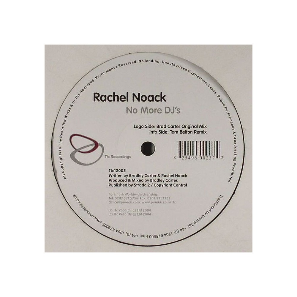 Rachel Noack ‎– No More DJs