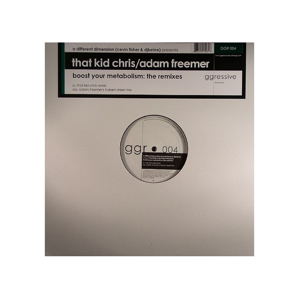 A Different Dimension ‎– Boost Your Metabolism (The Remixes) 