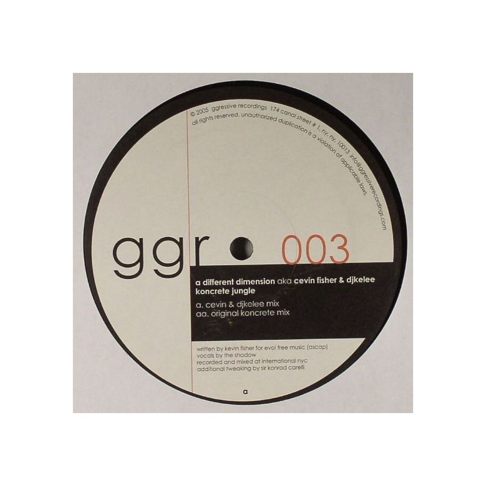 A Different Dimension ‎– Koncrete Jungle