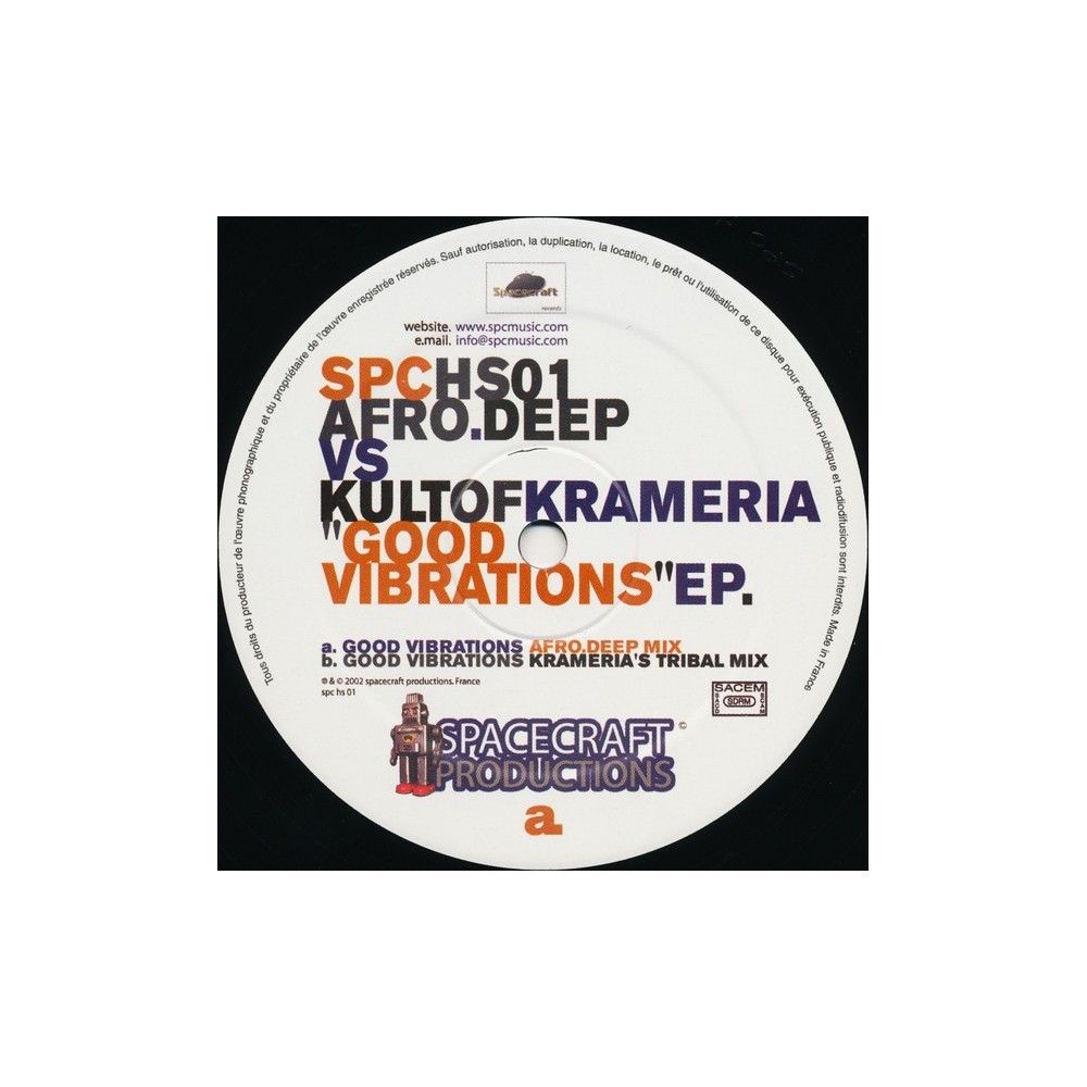 Afro.Deep vs. Kult Of Krameria ‎– Good Vibrations EP 