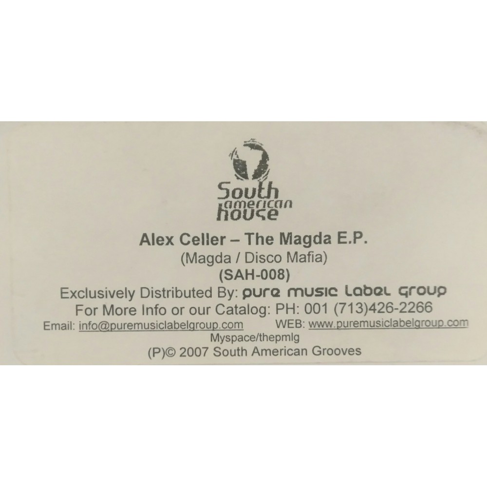 Alex Celler ‎– Magda EP 