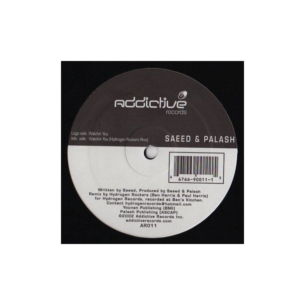 Saeed & Palash ‎– Watchin You (Hydrogen Rockers Remixes) 