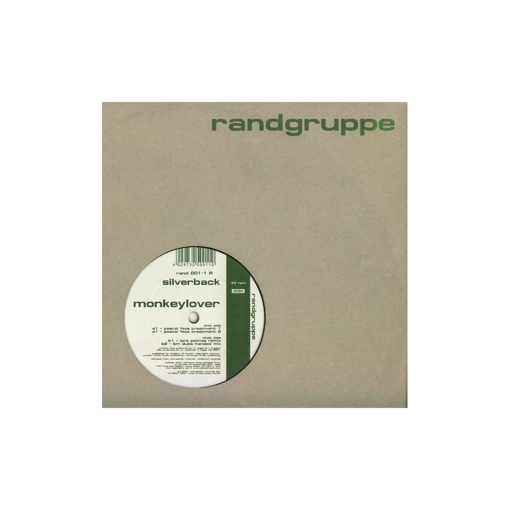 Silverback ‎– Monkey Lover (Remixes) 