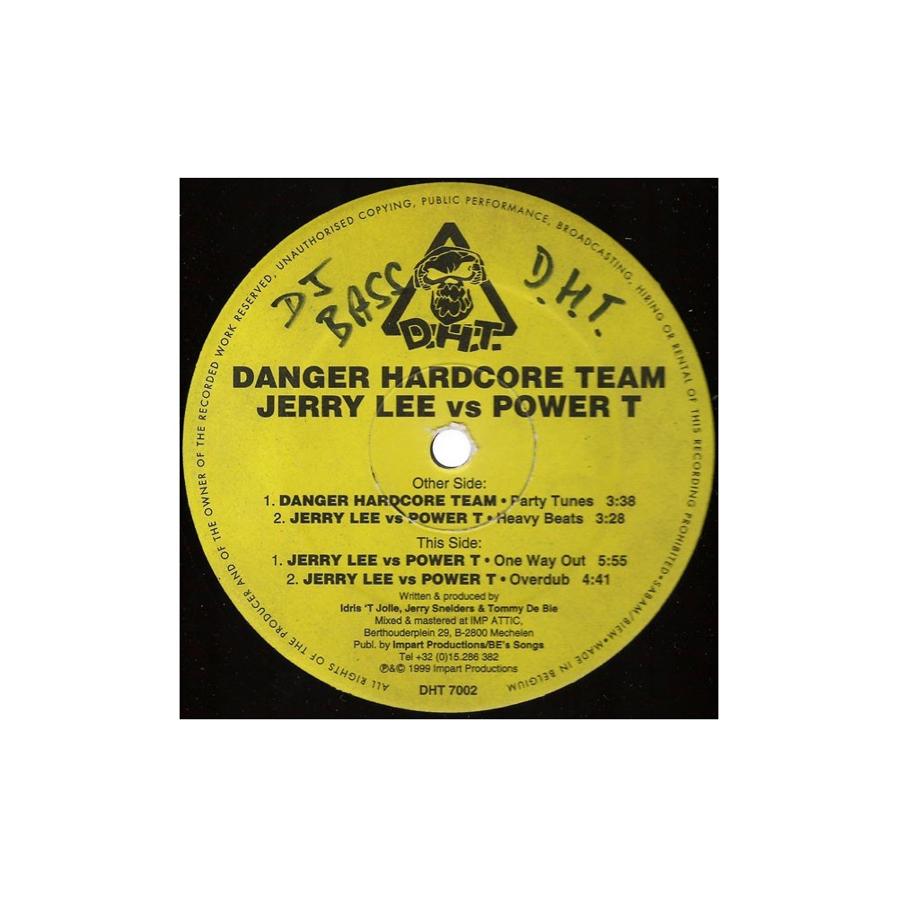 Danger Hardcore Team / Jerry Lee vs Power T ‎– Party Tunes 