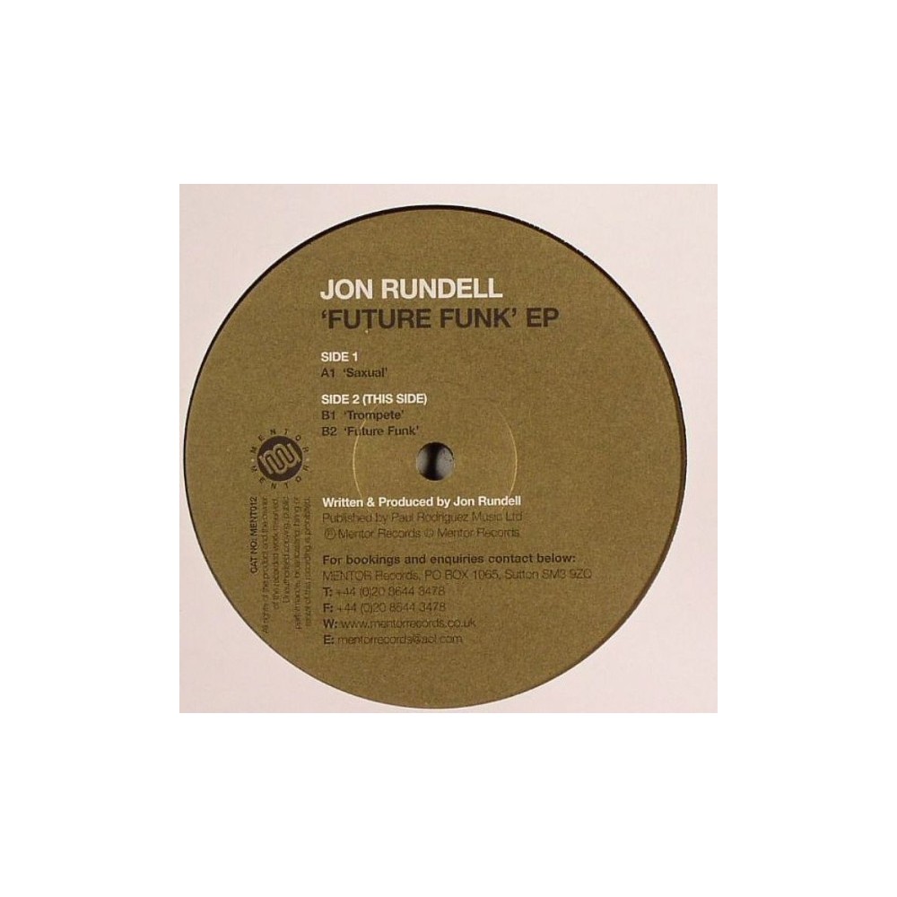 Jon Rundell ‎– Future Funk EP 