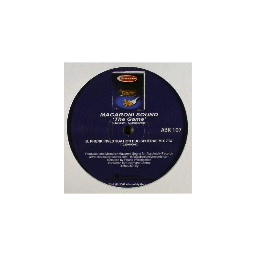 Macaroni Sound ‎– The Game 