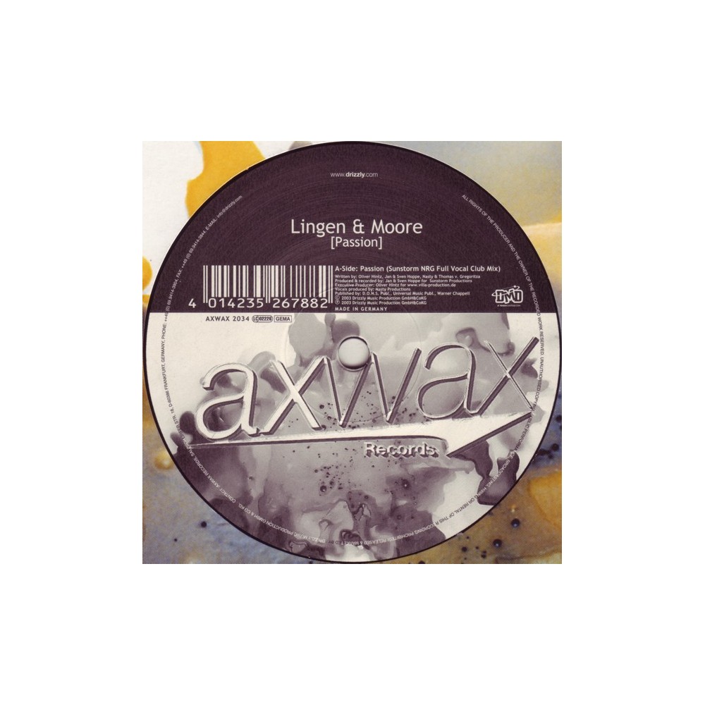 Lingen & Moore ‎– Passion