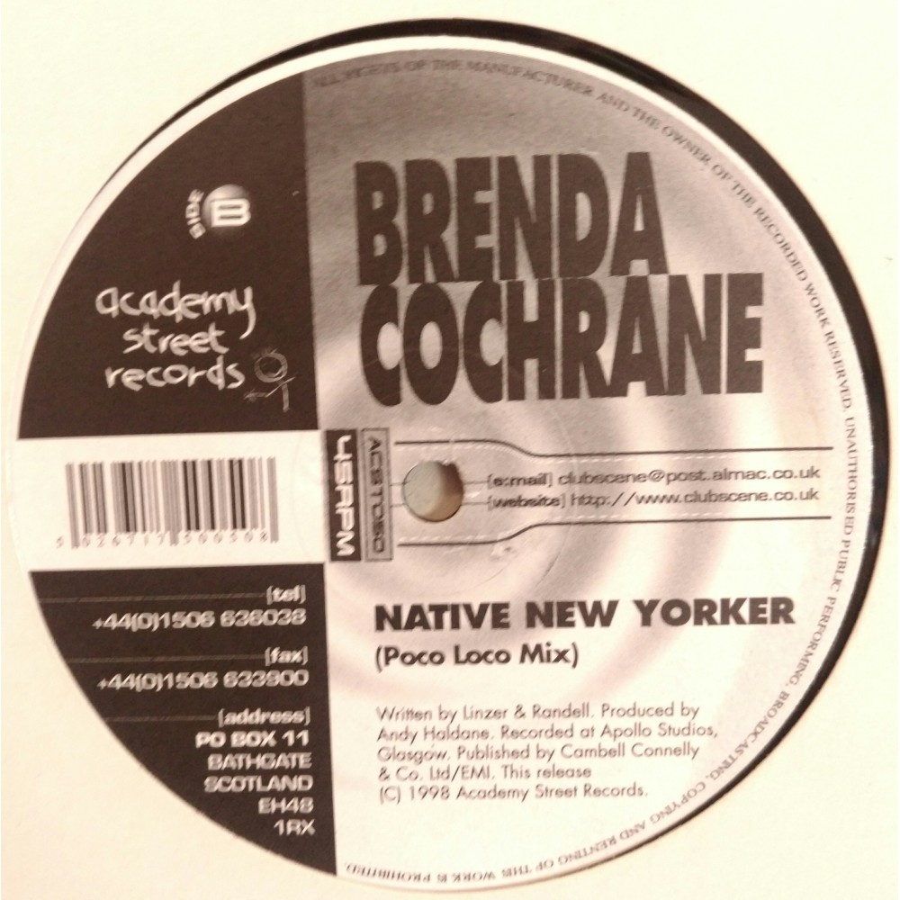 Brenda Cochrane ‎– Native New Yorker 