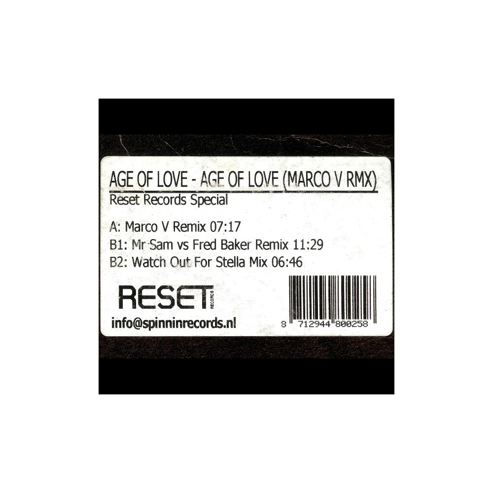  Age Of Love ‎– Age Of Love (Marco V Rmx) 