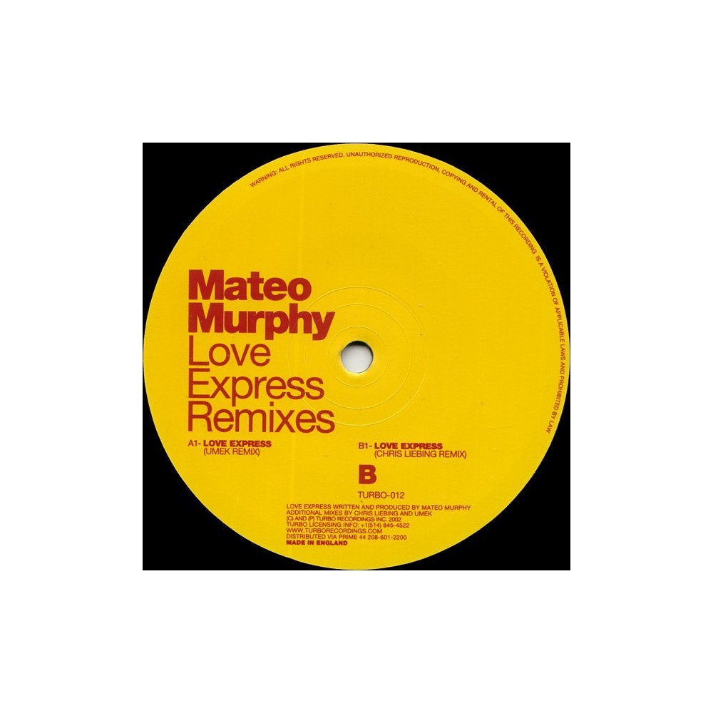 Mateo Murphy ‎– Love Express Remixes