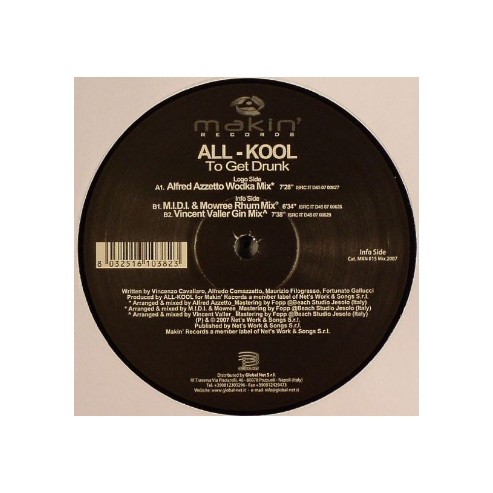 All-Kool ‎– To Get Drunk 